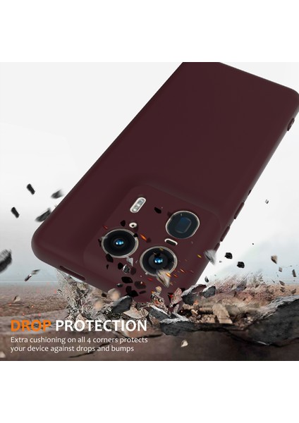 Motorola Edge 50 Ultra 5g/moto X50 Ultra 5g Kılıf Magsafe Anti-Düşme Sıvı Silikon Telefon Kılıfı ve Kordon ile Uyumlu-Şarap Kırmızısı (Yurt Dışından) modelleri