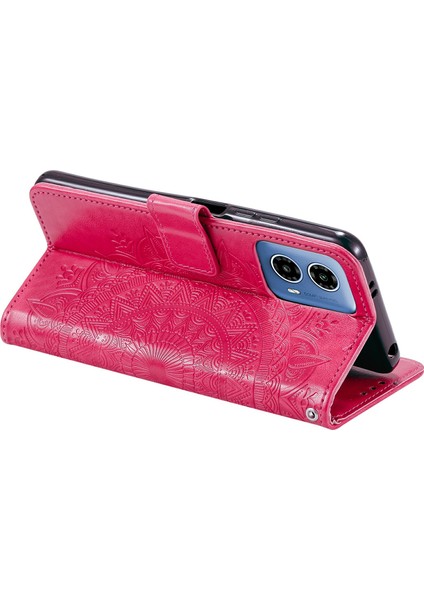 Motorola Moto G45 5G/G34 5g Telefon Kılıfı Mandala Çiçek Standı Pu Deri Kılıf Cüzdan-Gül (Yurt Dışından) fırsatları