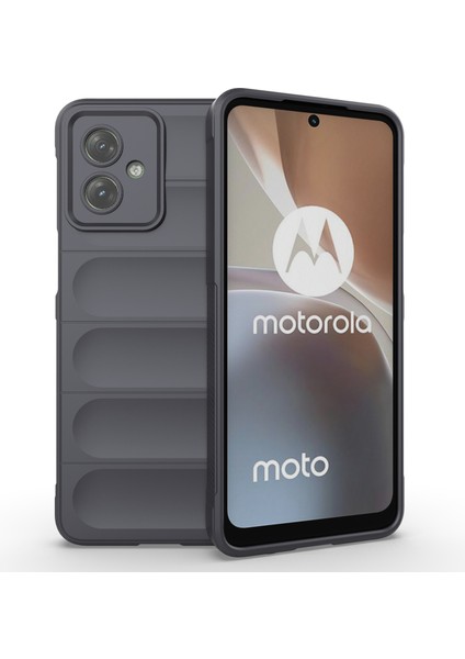Motorola Moto G54 5g Tpu Kılıf Düşmeye Dayanıklı Sağlam Telefon Arka Kapağı-Koyu Gri (Yurt Dışından)