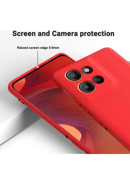 Motorola Moto G15 Power 4g Sıvı Silikon Kılıf Telefon Arka Kapağı El Askısı Ile-Kırmızı (Yurt Dışından) fırsatları