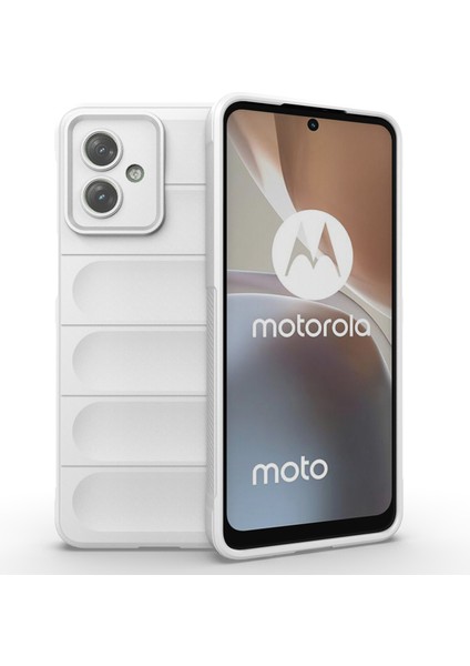 Motorola Moto G54 5g Tpu Kılıf Düşmeye Dayanıklı Sağlam Telefon Arka Kapağı-Beyaz (Yurt Dışından)