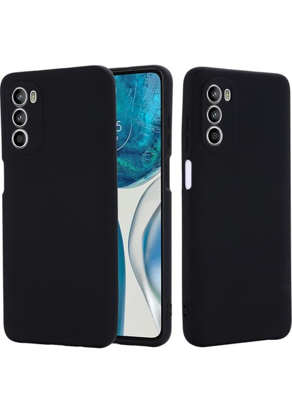 Motorola Moto G52 4G/G82 5g Darbeye Dayanıklı Sıvı Silikon Telefon Kılıfı Yumuşak Mikrofiber Astar Yastık Koruyucu Tampon Kapak-Siyah (Yurt Dışından) fiyatları