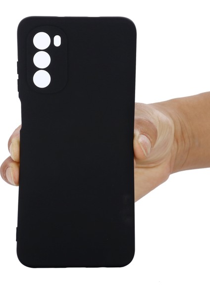 Motorola Moto G52 4G/G82 5g Darbeye Dayanıklı Sıvı Silikon Telefon Kılıfı Yumuşak Mikrofiber Astar Yastık Koruyucu Tampon Kapak-Siyah (Yurt Dışından) fırsatları