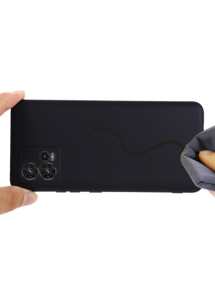 Motorola Moto G72 4g Için Telefon Kılıfı, Çarpışma Önleyici Sıvı Silikon + Yumuşak Astar Koruyucu Arka Kapak ve Kayış - Siyah (Yurt Dışından) fırsatları