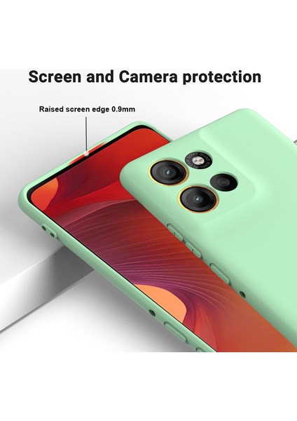 Motorola Moto G15 Power 4g Sıvı Silikon Kılıf Telefon Arka Kapağı El Kayışı Ile-Yeşil (Yurt Dışından) fırsatları