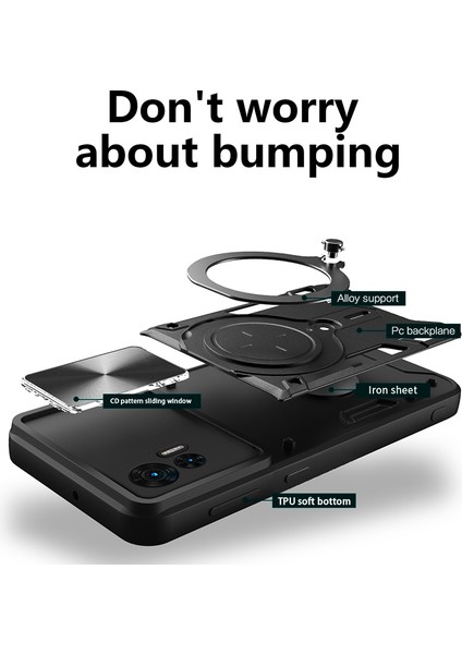 Motorola Edge 30 Neo 5g Için Döndürülebilir Kickstand Kılıfı Sürgülü Lens Koruyucu Pc+Tpu Darbeye Dayanıklı Telefon Kılıfı-Kırmızı (Yurt Dışından) modelleri