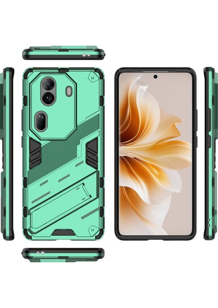 Oppo RENO11 Pro 5g (Global) Kılıf Pc + Tpu Kickstand Koruyucu Telefon Kılıfı-Yeşil (Yurt Dışından) fırsatları