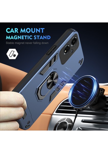 Oppo A59 5g Kılıf Düşmeye Karşı Dayanıklı Destek Pc+Tpu Telefon Kılıfı-Mavi (Yurt Dışından) modelleri