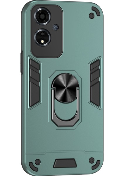 Oppo A59 5g Kılıf Düşmeye Karşı Dayanıklı Destek Pc+Tpu Telefon Kılıfı-Yeşil (Yurt Dışından)