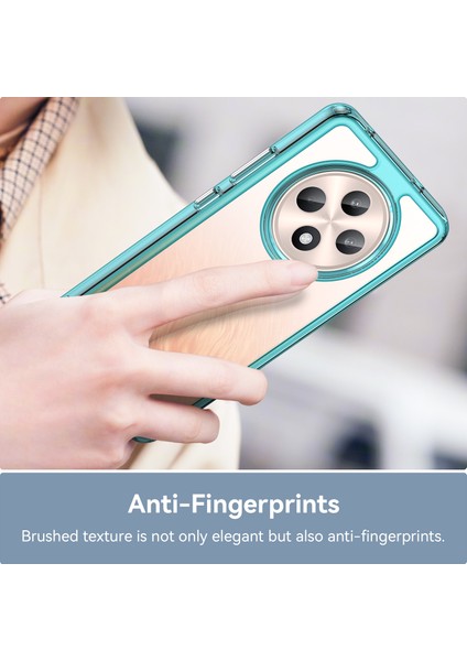 Oppo RENO12 F 5G/RENO12 F 4g Darbeye Dayanıklı Kılıf Tpu+Akrilik Koruyucu Şeffaf Telefon Kılıfı-Şeffaf Mavi (Yurt Dışından) fiyatları