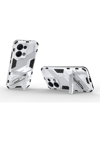 Oppo RENO13 5g (Global) Kılıf Pc + Tpu Darbeye Dayanıklı Telefon Kılıfı Kickstand ile - Beyaz (Yurt Dışından) modelleri