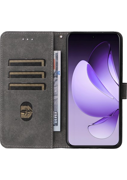 Oppo RENO13 Pro 5g Cüzdan Kılıfı Rfıd Engelleme Pu Deri Kapak Standı Görünüm-Mor (Yurt Dışından) fiyatları