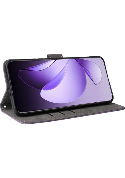 Oppo RENO13 Pro 5g Cüzdan Kılıfı Rfıd Engelleme Pu Deri Kapak Standı Görünüm-Mor (Yurt Dışından) fırsatları