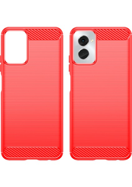 Motorola Moto G Power (2024) Tpu Telefon Kılıfı Toz Geçirmez Karbon Fiber Doku Telefon Kılıfı-Kırmızı (Yurt Dışından) modelleri