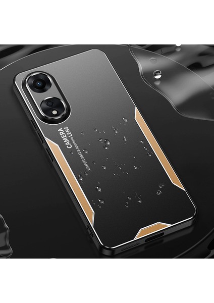 Oppo A58 5g Kılıf Metal Sert Zırh Alüminyum Alaşımlı Çizilmez Telefon Kılıfı-Mavi (Yurt Dışından) fiyatları