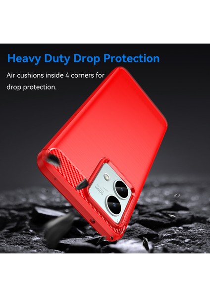 Motorola Moto G84 5g Kılıf Tpu Kabuk Telefon Kılıfı Karbon Fiber Dokulu-Kırmızı (Yurt Dışından) fırsatları