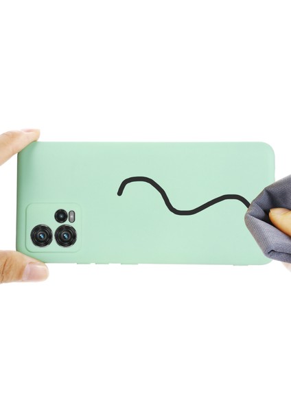 Motorola Moto G72 4g Için Telefon Kılıfı, Çarpışma Önleyici Sıvı Silikon + Yumuşak Astar Koruyucu Arka Kapak ve Kayış - Yeşil (Yurt Dışından) fırsatları