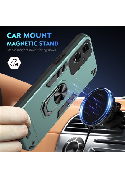 Oppo A59 5g Kılıf Düşmeye Karşı Dayanıklı Destek Pc+Tpu Telefon Kılıfı-Yeşil (Yurt Dışından) modelleri