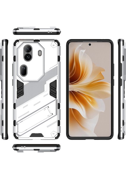Oppo RENO11 Pro 5g (Global) Kılıf Pc + Tpu Kickstand Koruyucu Telefon Kılıfı-Beyaz (Yurt Dışından) fırsatları