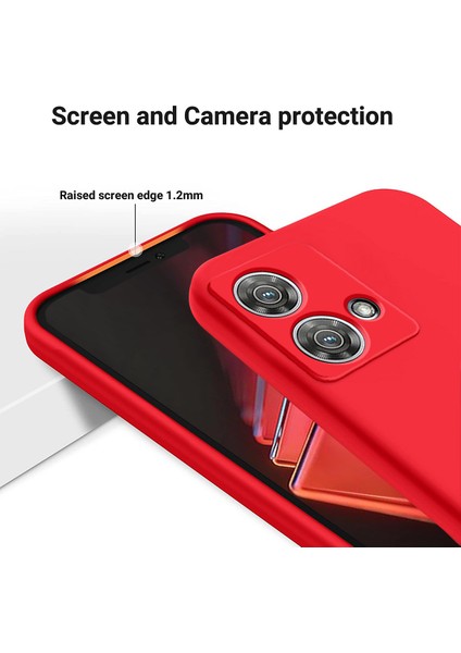 Motorola Edge 40 Neo 5g Kılıf Yumuşak Çizilmez Sıvı Silikon Telefon Kılıfı-Kırmızı (Yurt Dışından) fırsatları
