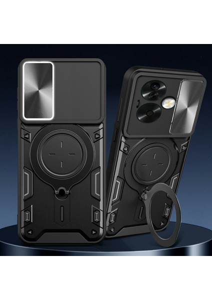 Oppo A79 5g/a2 5g Kılıf Kayar Camshield Tpu+Pc Darbeye Dayanıklı Telefon Kılıfı Kickstand Ile-Kırmızı (Yurt Dışından) fiyatları