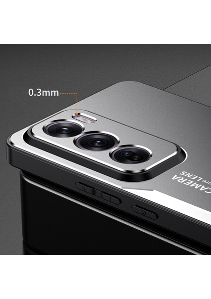 Oppo RENO12 5g (Global) Metal Telefon Kılıfı Alüminyum Alaşımlı Arka Kapak-Altın (Yurt Dışından) fiyatları