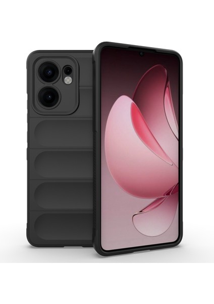 Oppo RENO13 F 5g Kılıf Düşmeye Karşı Yumuşak Tpu Sağlam Telefon Arka Kapağı-Siyah (Yurt Dışından)