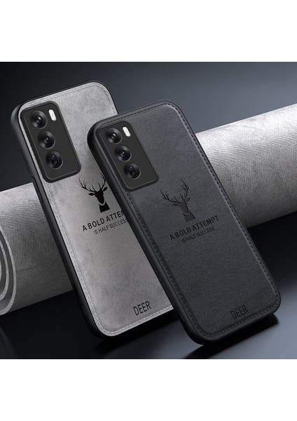 Oppo RENO12 Pro 5g (Çin) Kılıf Geyik Desenli Deri + Pc + Tpu Koruyucu Telefon Kılıfı - Siyah (Yurt Dışından) modelleri