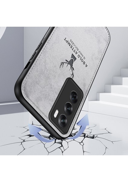 Oppo RENO12 Pro 5g (Çin) Kılıf Geyik Desenli Deri + Pc + Tpu Koruyucu Telefon Kılıfı - Siyah (Yurt Dışından) indirimleri