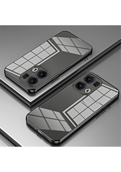 Oppo RENO13 Pro 5g Kılıf Galvanik Çerçeve Yumuşak Tpu Telefon Kılıfı-Siyah (Yurt Dışından) indirimleri