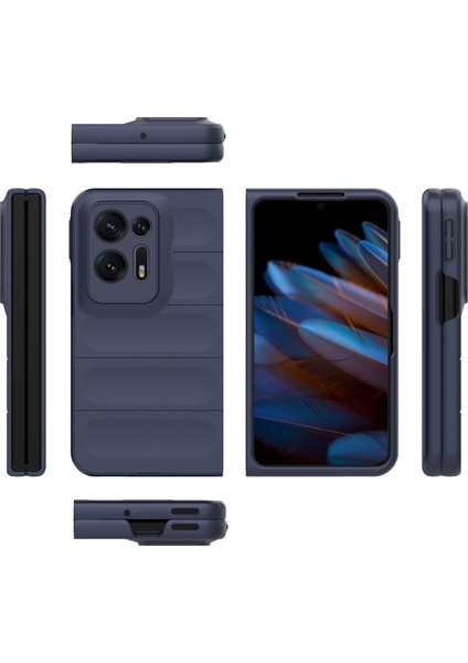 Oppo Find N2 5g Sert Pc Telefon Kılıfı Darbe Emici Arka Kapak-Koyu Mavi (Yurt Dışından) indirimleri