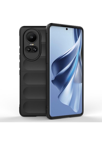 Oppo RENO10 5G(GLOBAL)/RENO10 Pro 5g(Global) Için Tpu Telefon Kılıfı,düşmeye Karşı Koruyucu Sağlam Kılıf-Siyah (Yurt Dışından)