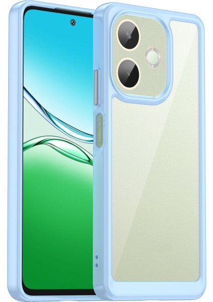 Oppo A5 Pro 4g(Global)/5g(Global)/a5 Energy 5g(China) Kılıf Tpu+Akrilik Koruyucu Şeffaf Telefon Kılıfı-Mavi (Yurt Dışından)