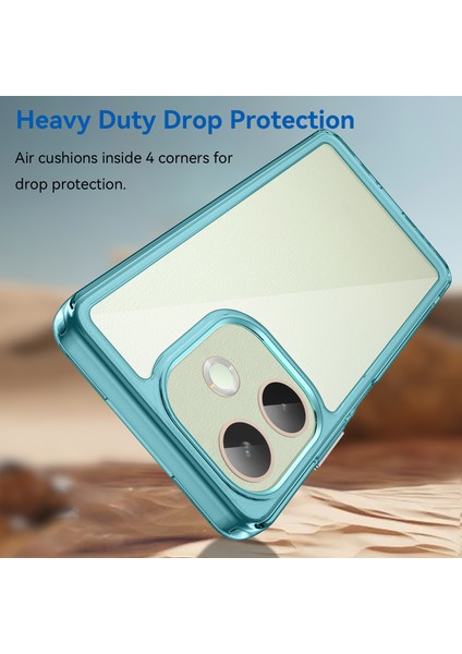 Oppo A5 Pro 4g(Global)/5g(Global)/a5 Energy 5g(China) Kılıf Tpu+Akrilik Koruyucu Şeffaf Telefon Kılıfı-Şeffaf Mavi (Yurt Dışından) fiyatları