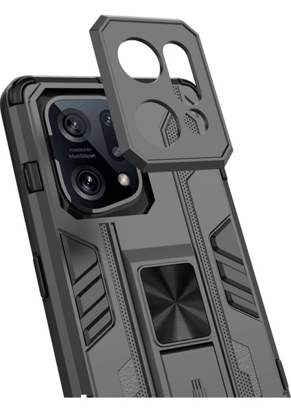 Oppo Find X5 Ağır Hizmet Tipi Sert Pc Yumuşak Tpu Sağlam Hibrit Koruyucu Kılıf Darbeye Dayanıklı Destekli Arka Kapak-Mavi (Yurt Dışından) modelleri