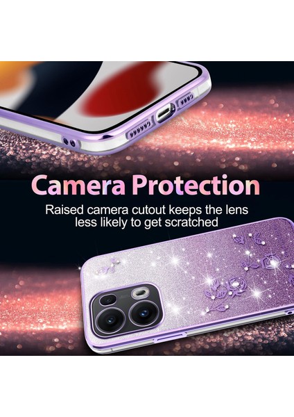 Kadem Oppo RENO13 Pro 5g Kılıf Çiçek Tpu Esnek Degrade Telefon Kılıfı-Mor (Yurt Dışından) indirimleri