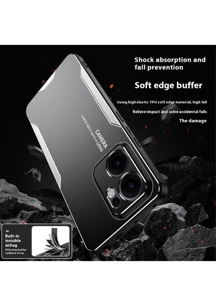 Oppo RENO13 F 4g Telefon Kılıfı Alüminyum Alaşımlı Tpu Pc Arka Kapak-Gümüş (Yurt Dışından) fiyatları