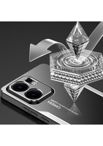 Oppo RENO13 F 4g Telefon Kılıfı Alüminyum Alaşımlı Tpu Pc Arka Kapak-Gümüş (Yurt Dışından) fırsatları