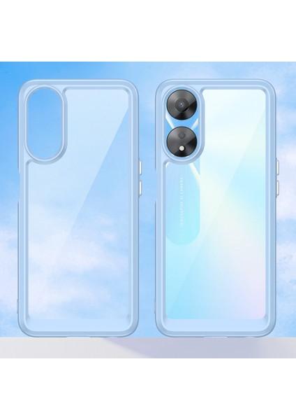 Oppo A58 5g Için Cep Telefonu Kabuğu, Toz Önleyici Tpu + Akrilik Telefon Kılıfı Koruyucu Kapak-Mavi (Yurt Dışından) fiyatları