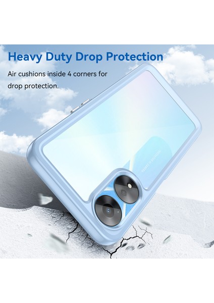 Oppo A58 5g Için Cep Telefonu Kabuğu, Toz Önleyici Tpu + Akrilik Telefon Kılıfı Koruyucu Kapak-Mavi (Yurt Dışından) modelleri
