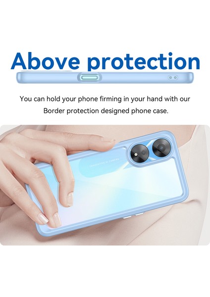 Oppo A58 5g Için Cep Telefonu Kabuğu, Toz Önleyici Tpu + Akrilik Telefon Kılıfı Koruyucu Kapak-Mavi (Yurt Dışından) fırsatları