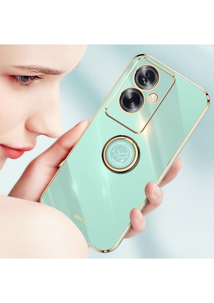 Xınlı Oppo A2 5G/A79 5g Yumuşak Tpu Kılıf Galvanik Teknoloji Kickstand Kapak-Beyaz (Yurt Dışından) modelleri