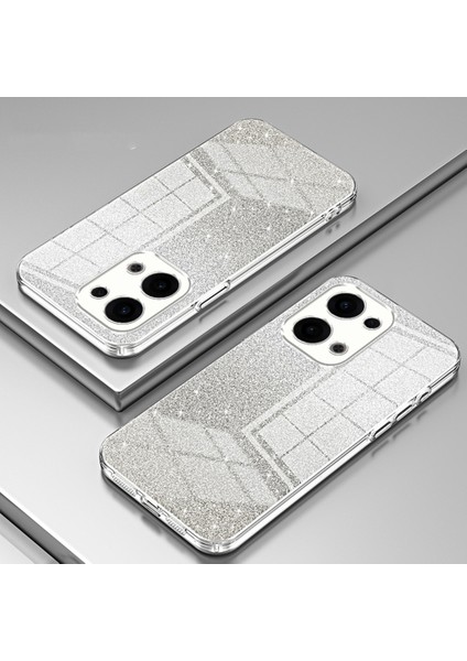 Oppo RENO13 5g(Global)Kılıf Galvanik Degrade Parıltılı Tpu Telefon Kılıfı-Şeffaf (Yurt Dışından) indirimleri