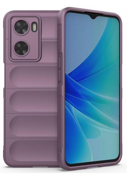 Oppo A57 4G/A57S 4g Sağlam Tasarım Tpu Telefon Koruyucu Kılıf Çizilmez Akıllı Telefon Arka Kapağı-Açık Mor (Yurt Dışından)
