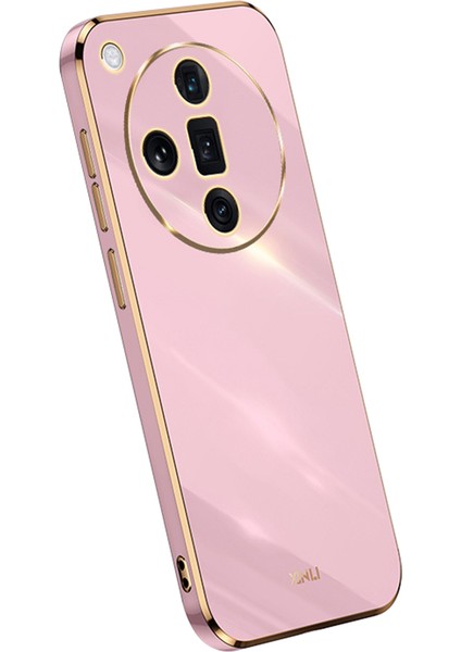 Xınlı Oppo Find X7 5g Kılıf Galvanik Yumuşak Tpu Arka Telefon Kılıfı-Mor (Yurt Dışından)