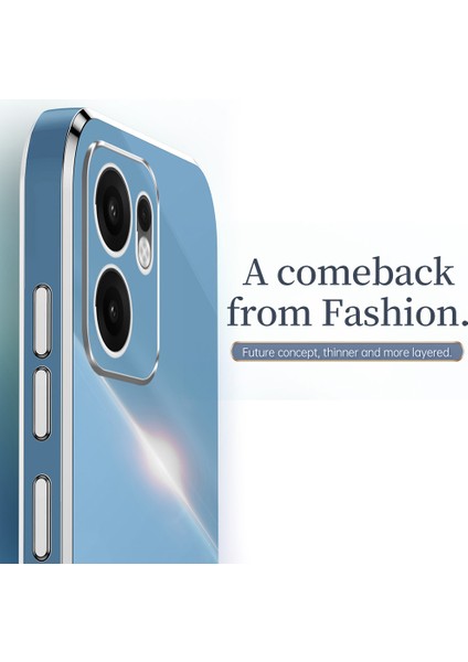 Xınlı Oppo RENO13 F 5g Kılıf Tpu Telefon Kılıfı Galvanik Çerçeveli-Mor (Yurt Dışından) indirimleri