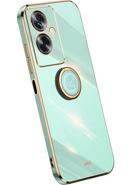 Xınlı Oppo A2 5G/A79 5g Yumuşak Tpu Kılıf Galvanik Teknoloji Kickstand Kapak-Camgöbeği (Yurt Dışından)