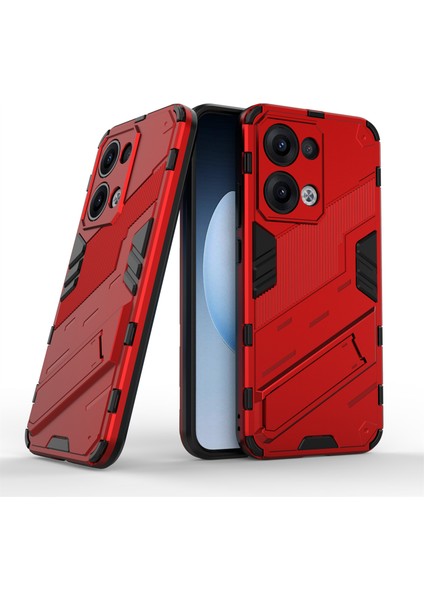 Oppo RENO13 5g (Global) Kılıf Pc + Tpu Darbeye Dayanıklı Telefon Kılıfı Kickstand Ile-Kırmızı (Yurt Dışından) fiyatları