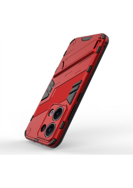 Oppo RENO13 5g (Global) Kılıf Pc + Tpu Darbeye Dayanıklı Telefon Kılıfı Kickstand Ile-Kırmızı (Yurt Dışından) fırsatları