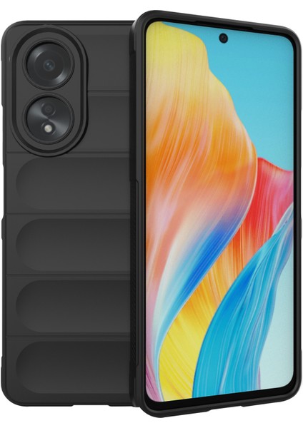 Oppo A58 4g Tpu Kılıf Düşmeye Dayanıklı Cep Telefonu Arka Kapağı-Siyah (Yurt Dışından)